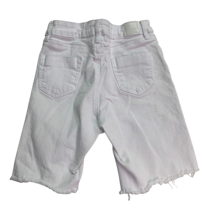 Dollhouse Juniors Size 3/4 White Cotton Blend Jorts Denim Jean Shorts w Flaw