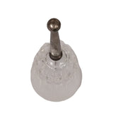 Vintage Princess House Genuine Lead Crystal Silver Plated Handle Hand Bell