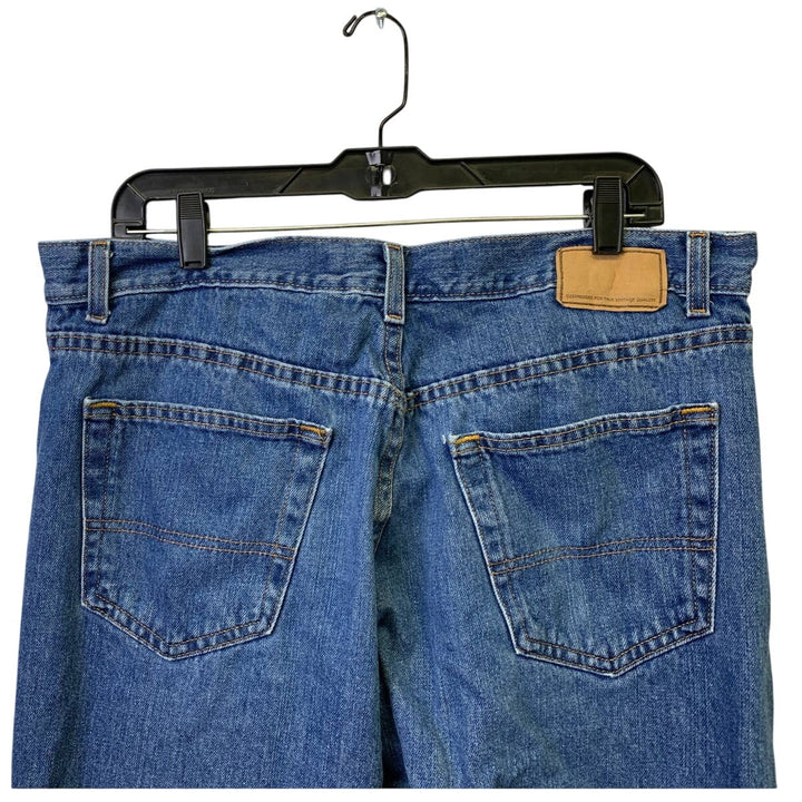 Urban Pipeline Mens 36X32 Distressed Medium Wash 100% Cotton Denim Blue Jeans