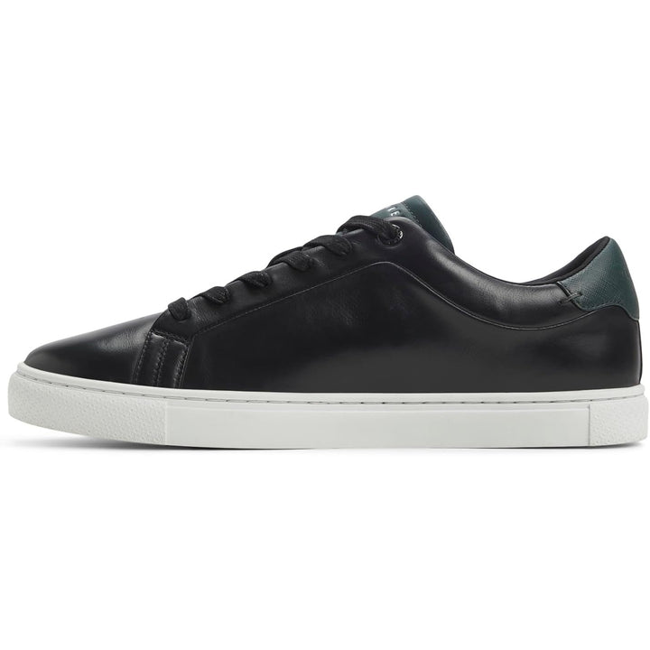 New In Box Ted Baker Mens Size 12 Black Leather Robberto Lace Up Sneaker Shoes