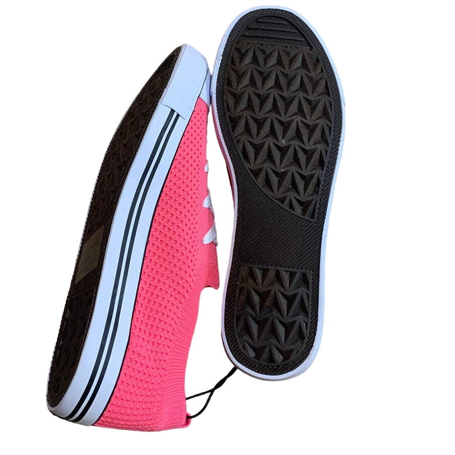 New Epicstep Ladies Size 10 Hot Pink Low Stretchy Mesh Sneakers Tennis Shoes