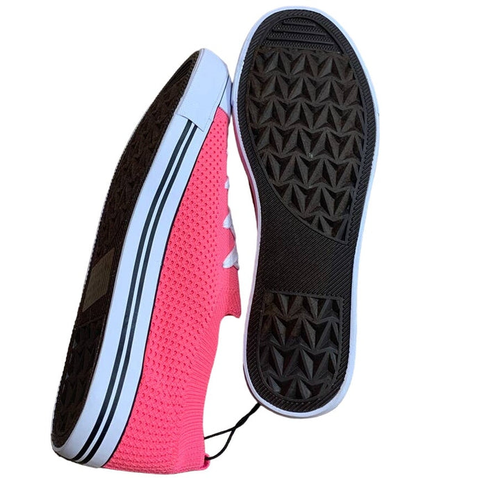 New Epicstep Ladies Size 10 Hot Pink Low Stretchy Mesh Sneakers Tennis Shoes