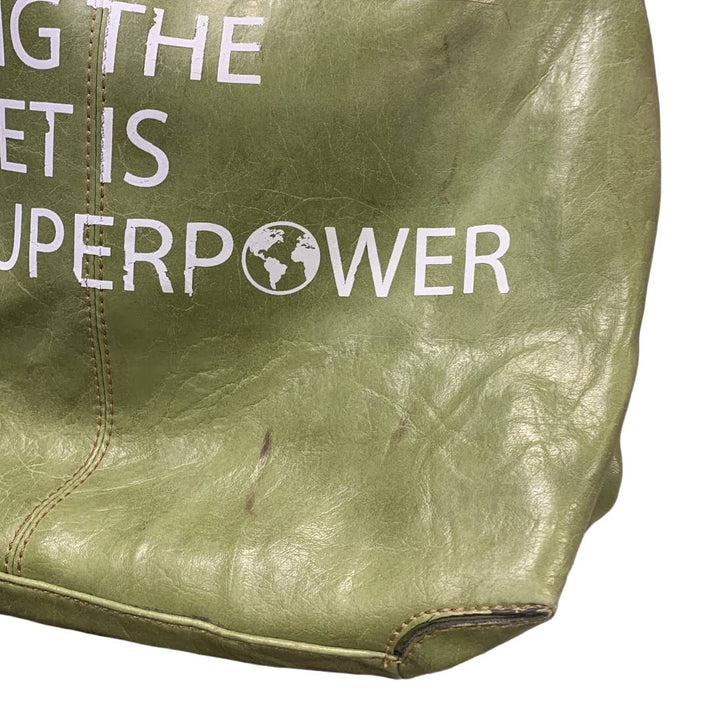 Axcess Upcycled “Saving the Planet Is My Superpower” Handbag