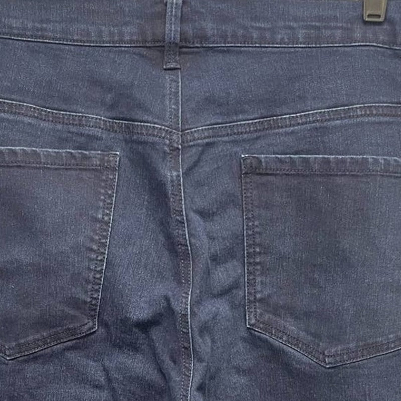 Gloria Vanderbilt 22W Amanda Flat Front Stretch Cotton Denim Blue Jeans Pockets