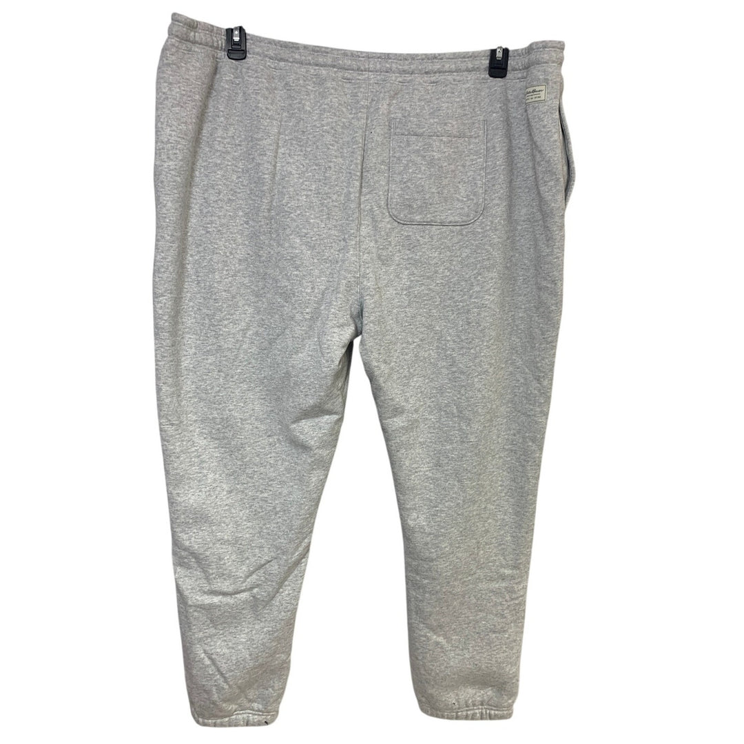 New Eddie Bauer Mens 3XL Gray Signature High Pile Lined Drawstring Sweatpants