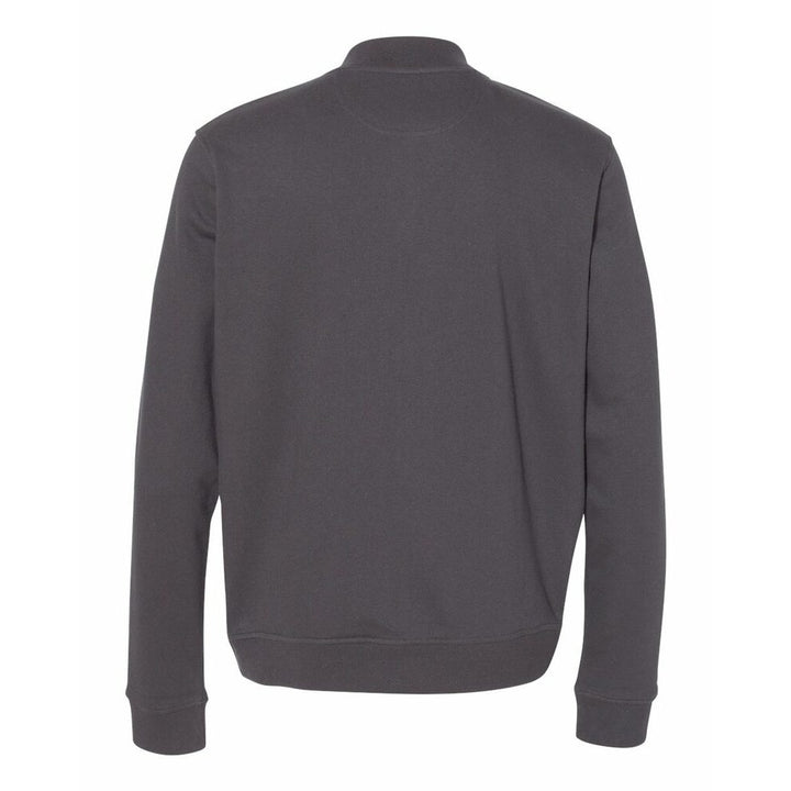 Champion Mens Small Charcoal Gray Snap Up PolyCotton Athletic Bomber Jacket
