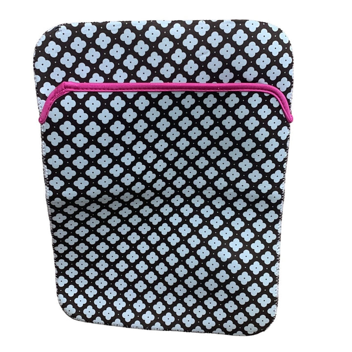 The Macbeth Collection Floral 1960s Print Reversible Neoprene Laptop Sleeve Case