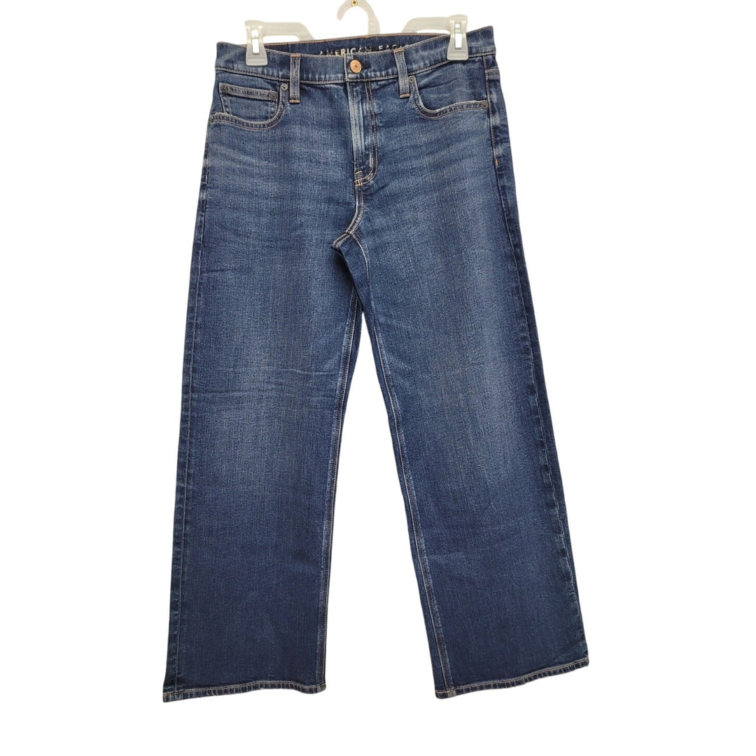 New American Eagle Size 2 Regular Medium Rinse Stovepipe Jean Denim Blue Jeans
