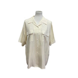 2 Anna and Frank Woman Plus Size 1X 100% Silk Short Sleeve Button Down Blouses