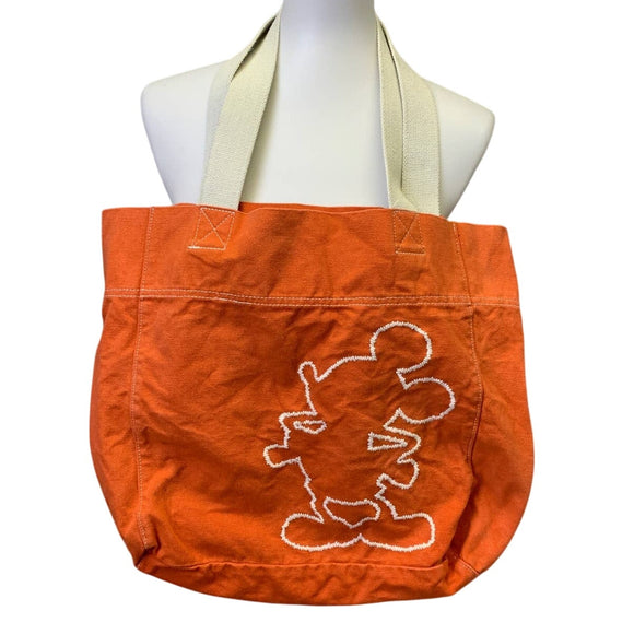 Disneyland Resorts Disney Mickey Mouse Two Handle Canvas Cotton Tote Bag