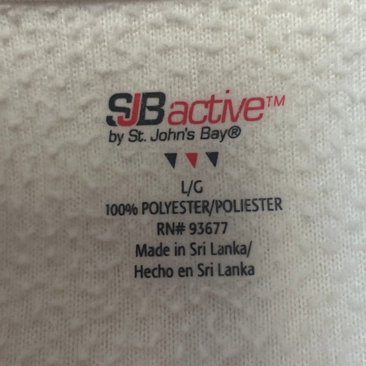 SJB Active Womens Large Polyester Long Sleeve Quarter Zip Pullover Sweatshirt