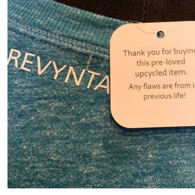 Hand Printed Upcycled XXL 2X Saving the Planet is My Superpower Sweatshirt