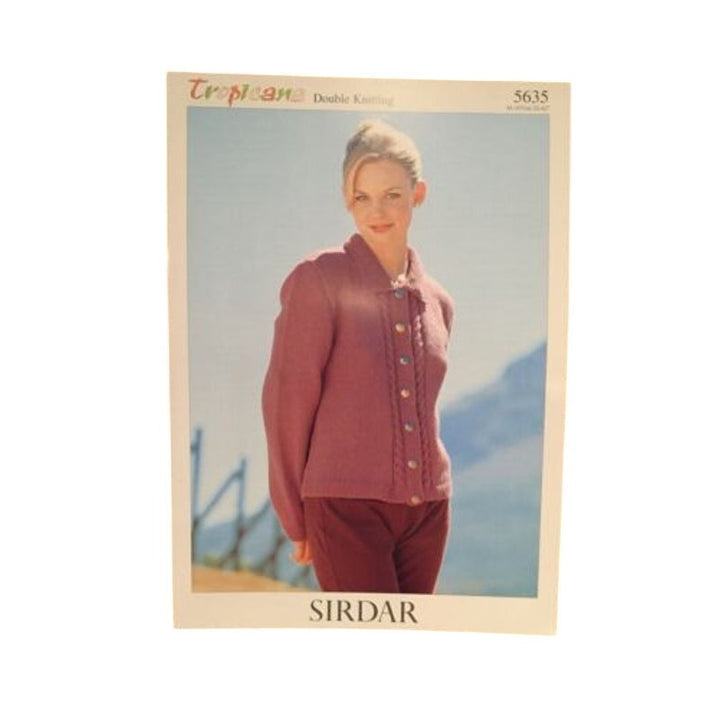 New Sirdar 5635 Tropicana Double Knitting Cardigan Sweater Knitting Pattern
