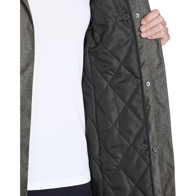 New Eddie Bauer Womens XS Gray Girl on the Go Insulated Waterproof Trench Coat
