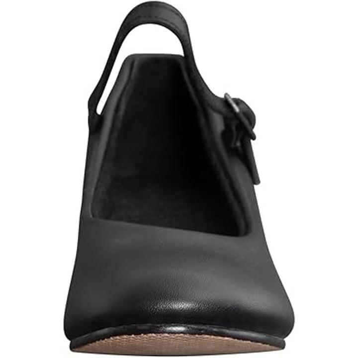 Arcliber Womens Size 8.5 Black Faux Leather 2" Heel Round Toe Stage Dance Shoes
