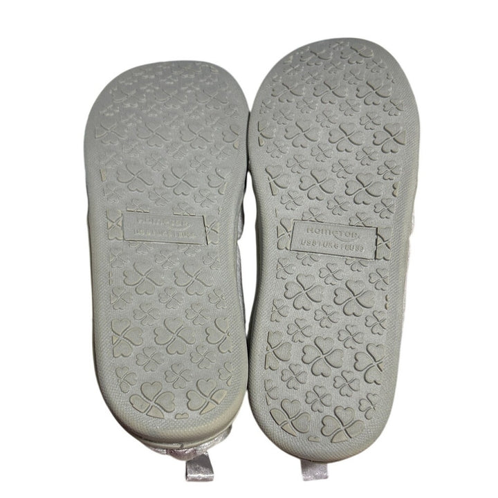 HomeTop Womens Size 8 Gray Comfy Loafer Lightweight Memory Foam House Slippers