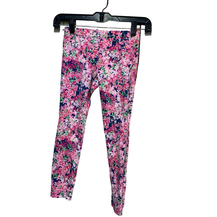 Shopkins Girls Medium 7/8 Long Sleeve Tee w Gap Kids Floral Leggings Outfit