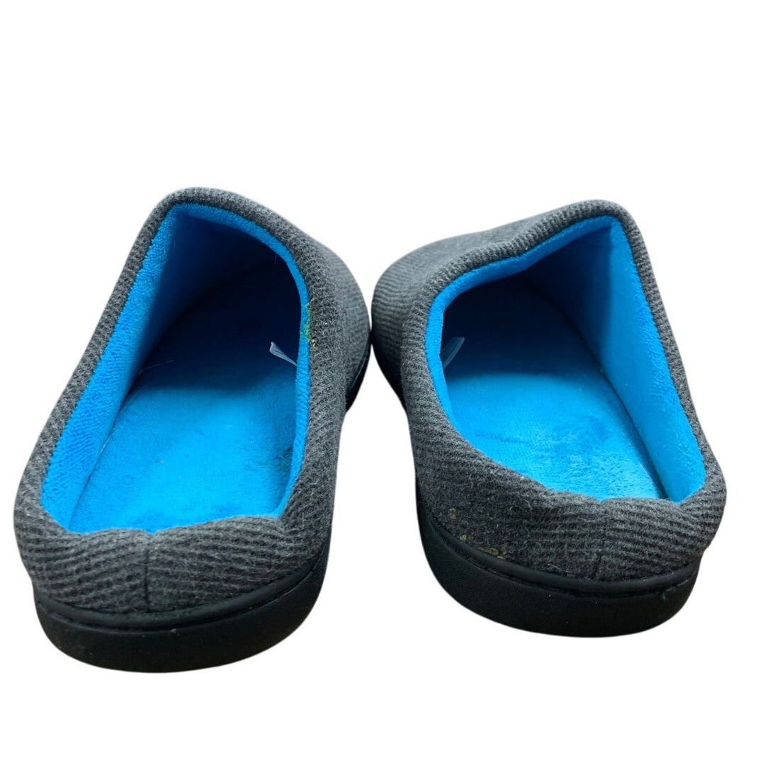 VeraCosy Men Size 11/12 Blue Gray Memory Foam House Slipper Indoor Outdoor Shoes