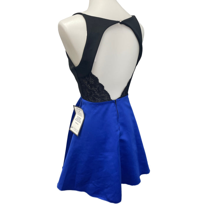 New Speechless Juniors Size 3 Deep V Sleeveless Backless Fit &amp; Flare Short Dress