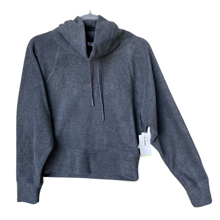 NWT New Old Navy Active Womens Small High Neck Fleece Cropped Sweatshirt