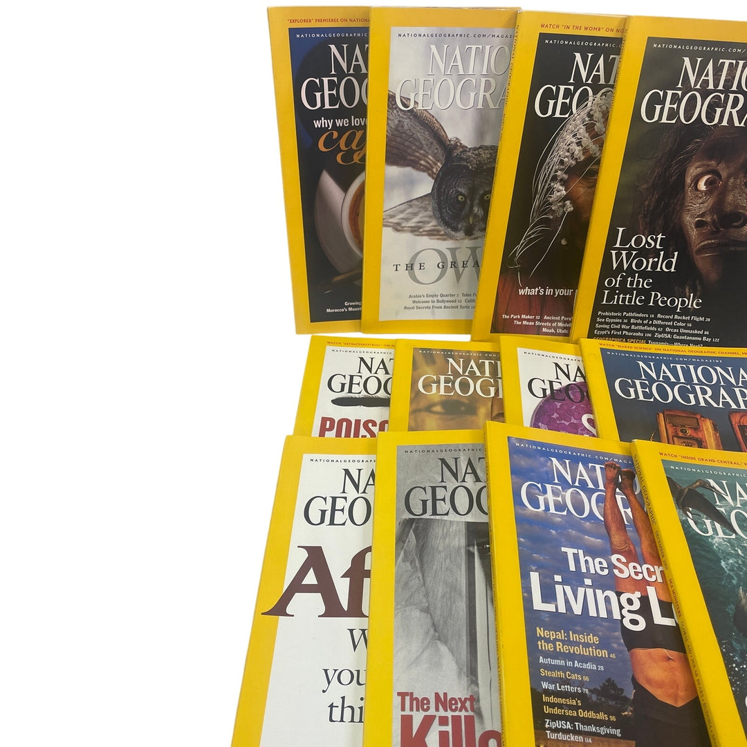 2005 National Geographic Magazine FULL Year 12 Issues W Maps Supplements