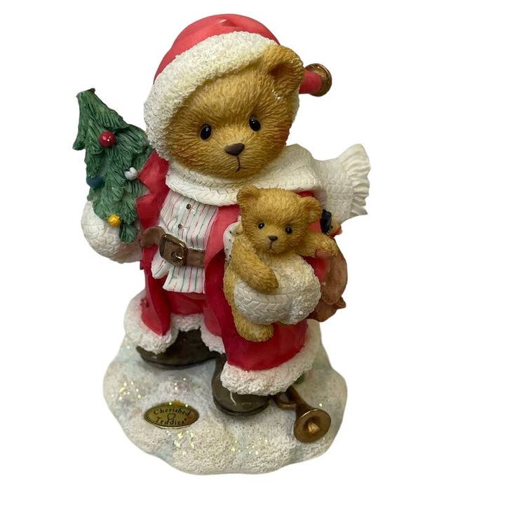 Vintage 1996 Cherished Teddies Klaus 176036 Christmas Santa Bearer Good Tidings