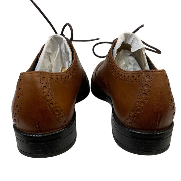 Cole Haan Mens Size 8.5 Brown British Tan Me Wing Oxford Round Toe Lace Up Shoes