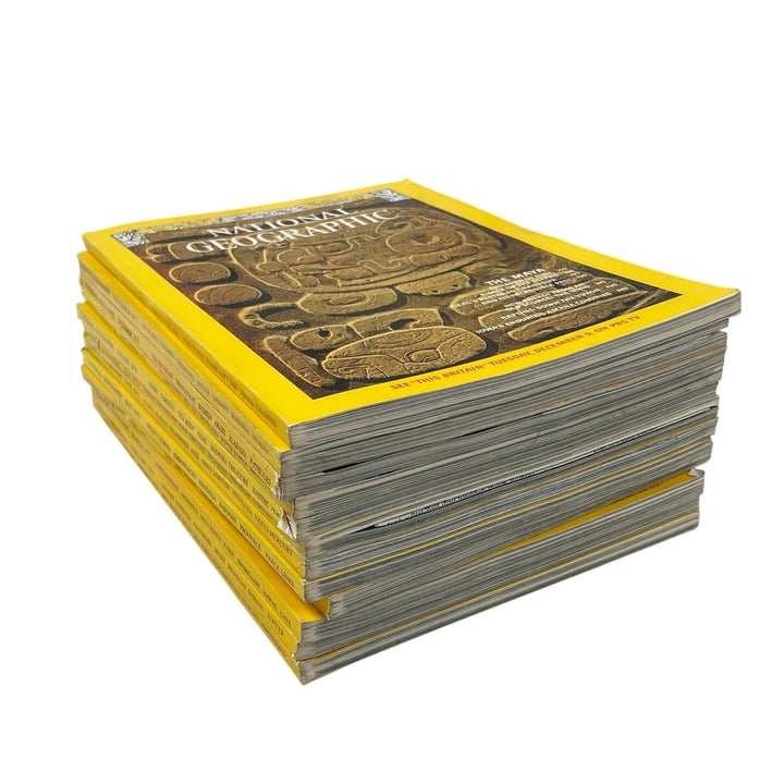 Vintage 1975 National Geographic Magazine FULL Year 12 Issues W Maps Supplements