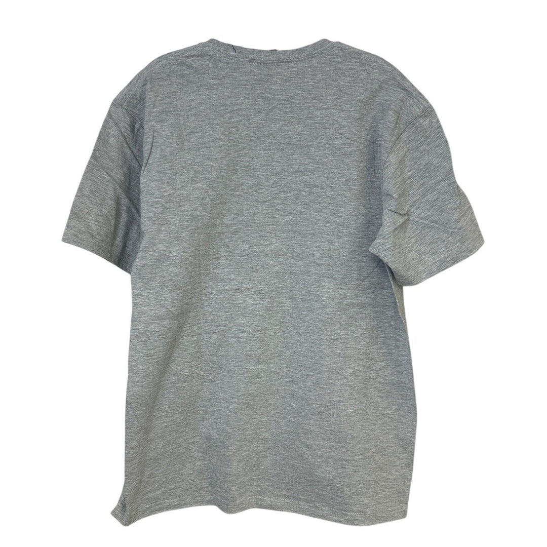 New Hand Printed Mens XL Gray Heathered Black Lab Dog Short Sleeve Tee Shirt