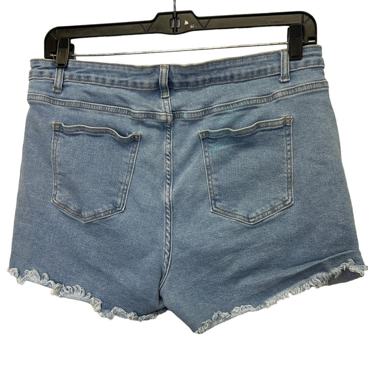 Denim Shorts Womens Plus Size 18 Cutoff Distressed Denim Jean Short Shorts