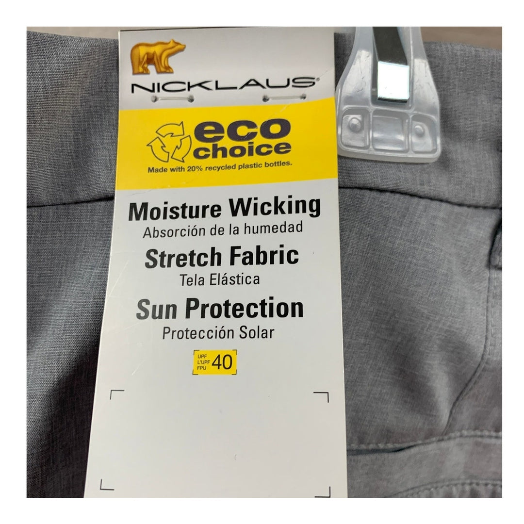 New Nicklaus Mens Size 40 Moisture Wicking Stretch Fabric Sun Protection Shorts