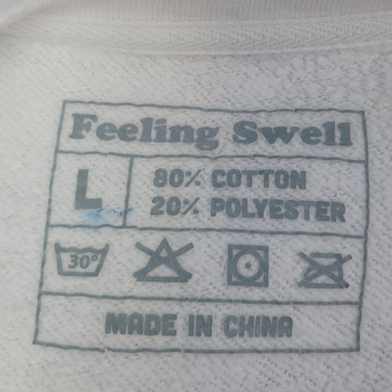 Feeling Swell Mens Large PolyCotton Long Sleeve Crew Neck Pullover Sweatshirt