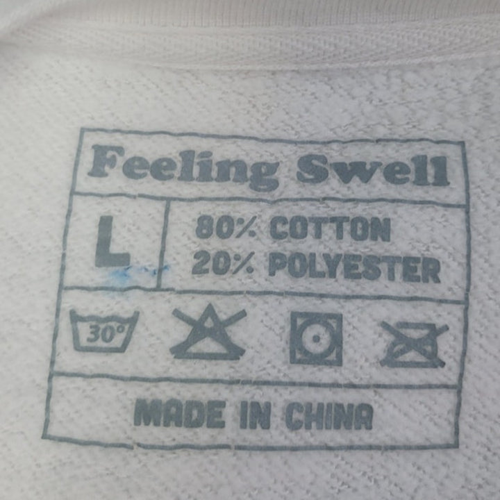 Feeling Swell Mens Large PolyCotton Long Sleeve Crew Neck Pullover Sweatshirt