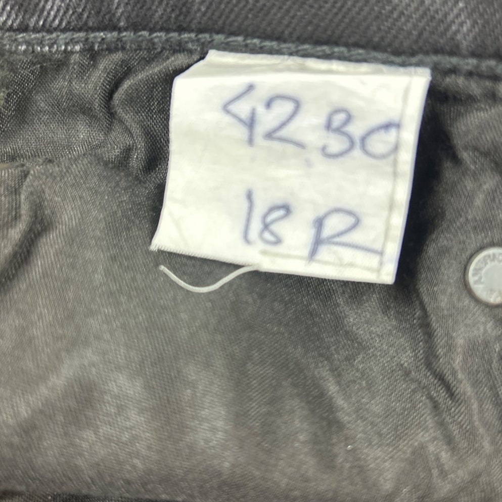 New American Eagle Womens 18 Regular Black Cotton Blend Denim Balloon Jeans