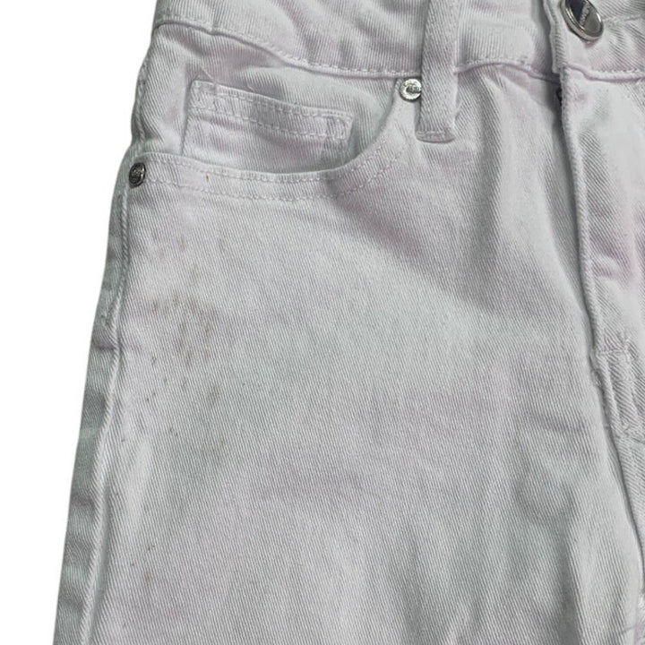 Dollhouse Juniors Size 3/4 White Cotton Blend Jorts Denim Jean Shorts w Flaw