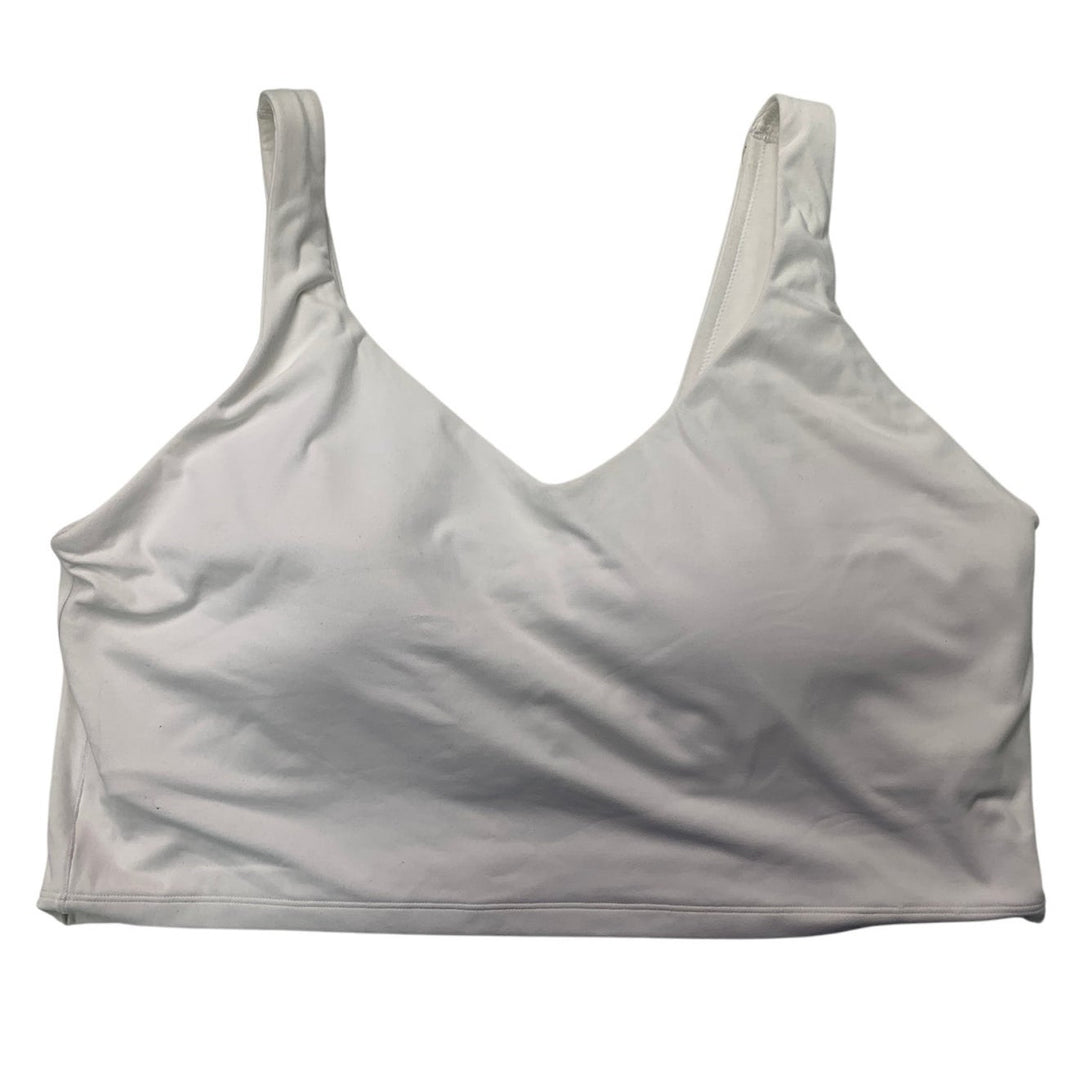 New Offline by Aerie Womens XXL White V Neck Thin Strap Athletic Sports Bra