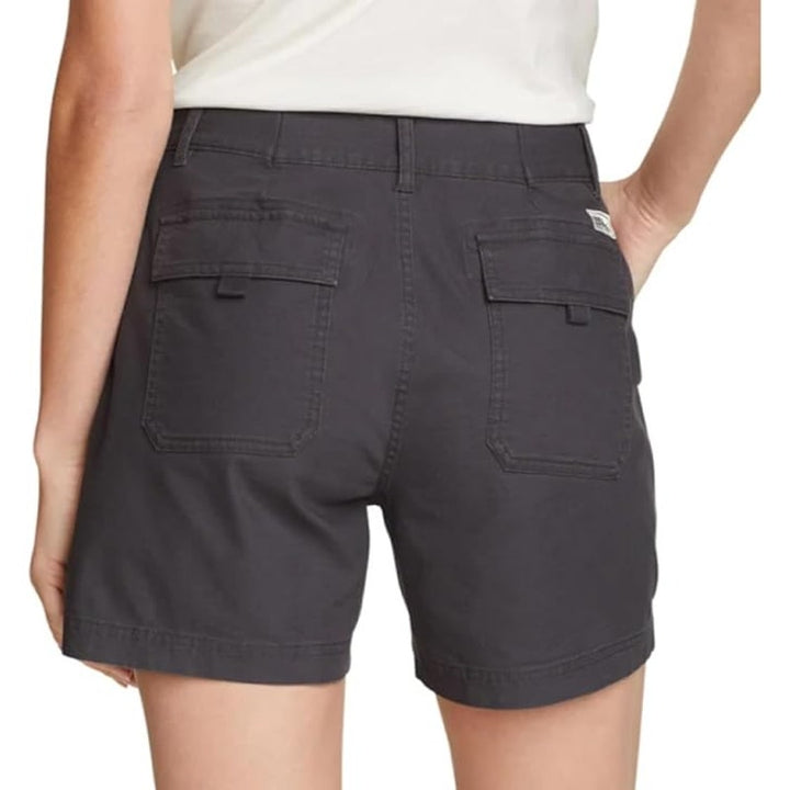 New Eddie Bauer Womens Size 16 Carbon Gray Adventurer Stretch Ripstop Shorts