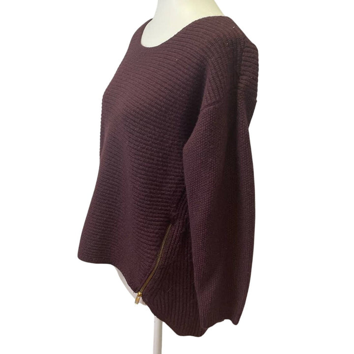 Bar III Womens XL Wool Blend Long Sleeve Ribbed Crew Neck Pullover Sweater