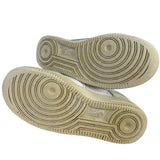 White Nike Air AF1 Womens Size 10.5 Leather Lace Up Sneakers Tennis Shoes