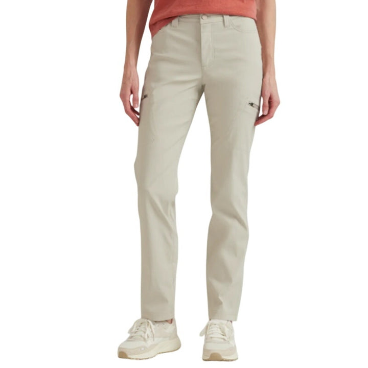 New Eddie Bauer Womens Khaki Pumice Guide Pro First Ascent Pants w Pockets
