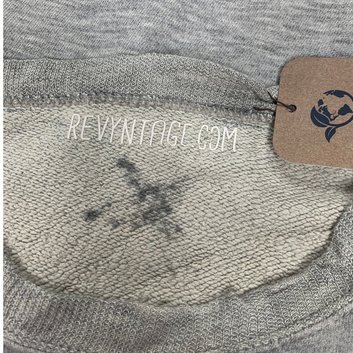 Upcycled Hand Printed Womens XL Halloween Hocus Pocus Long Sleeve Sweatshirt