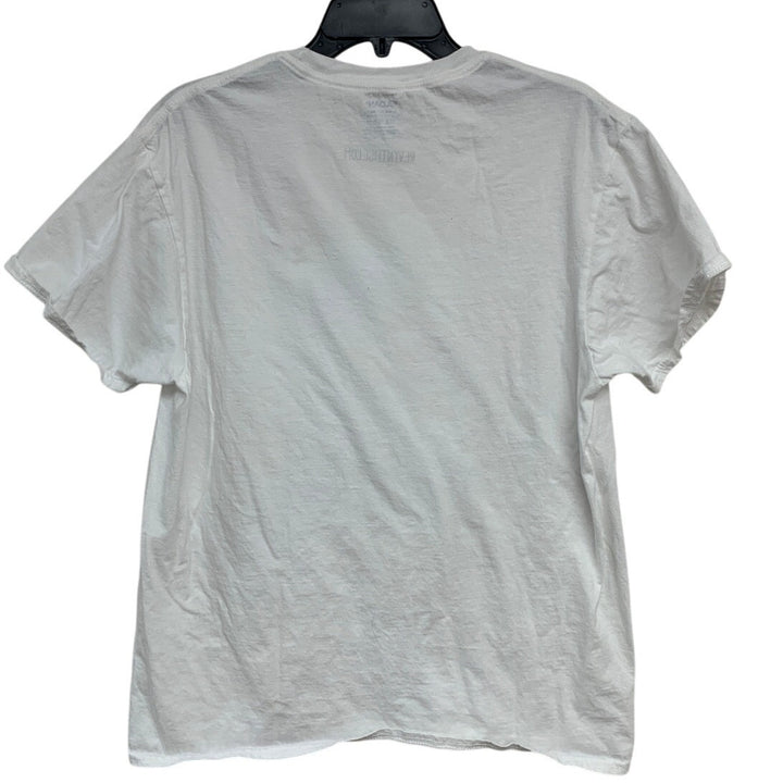 New Hand Printed Adult Large Totally Rad Radish Veggie Short Sleeve Tee Shirt