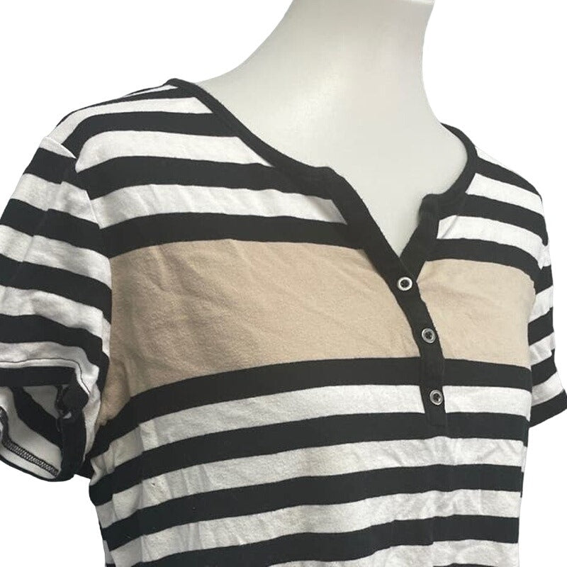 Lot of 2 Croft &amp; Barrow St Johns Bay Womens XL Short Sleeve Cotton Blend Tops