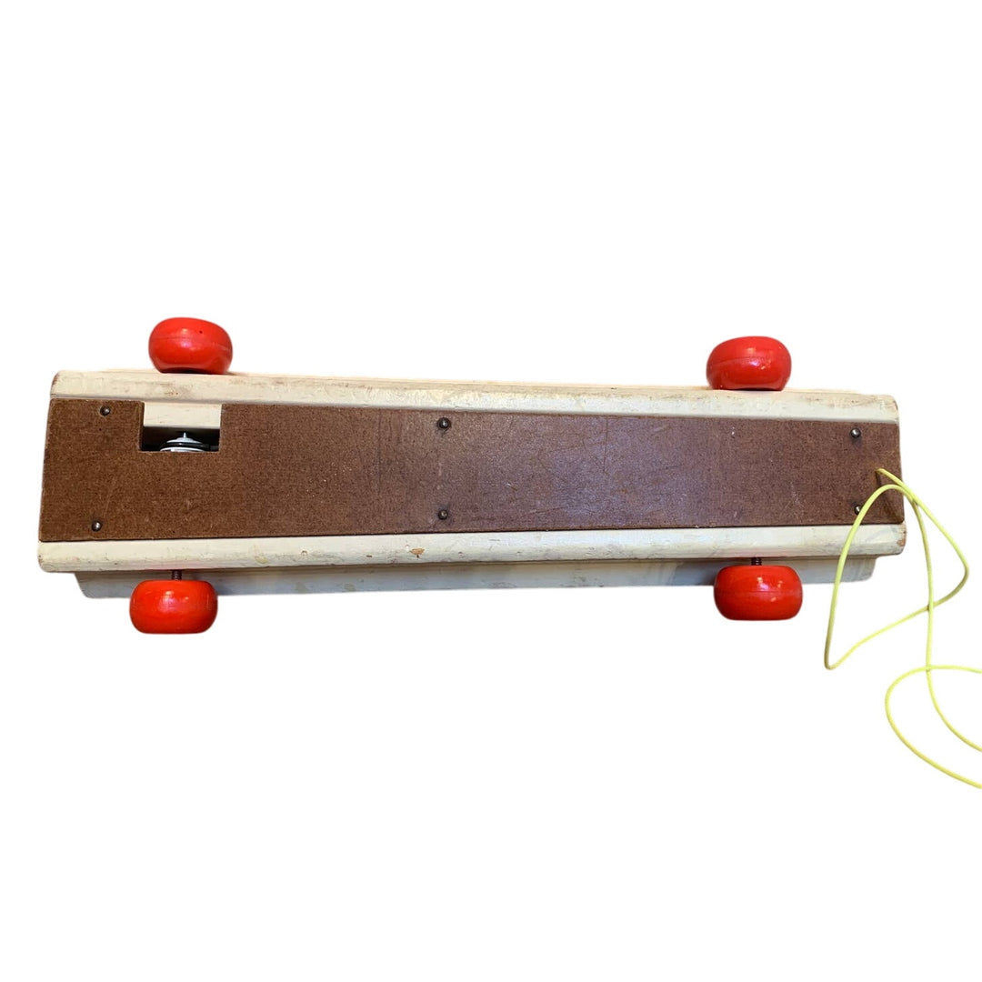Vintage 1964 Fisher Price Pull A Tune Xylophone Wooden Musical Instrument Toy