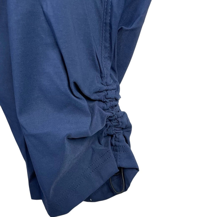 New Eddie Bauer Womens Navy Blue UPF 50+ Storm Repel Flexion Guide Capri Pants