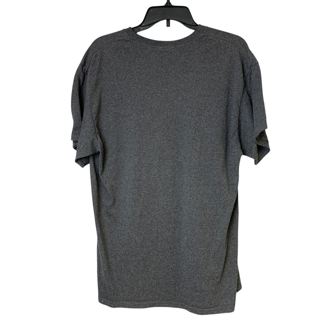 Mens Medium Heathered Gray San Diego California Short Sleeve Crew Neck Tee Shirt