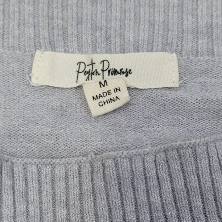 Peyton Primrose Womens Medium PolyNylon Rayon Long Sleeve Boat Neck Sweater