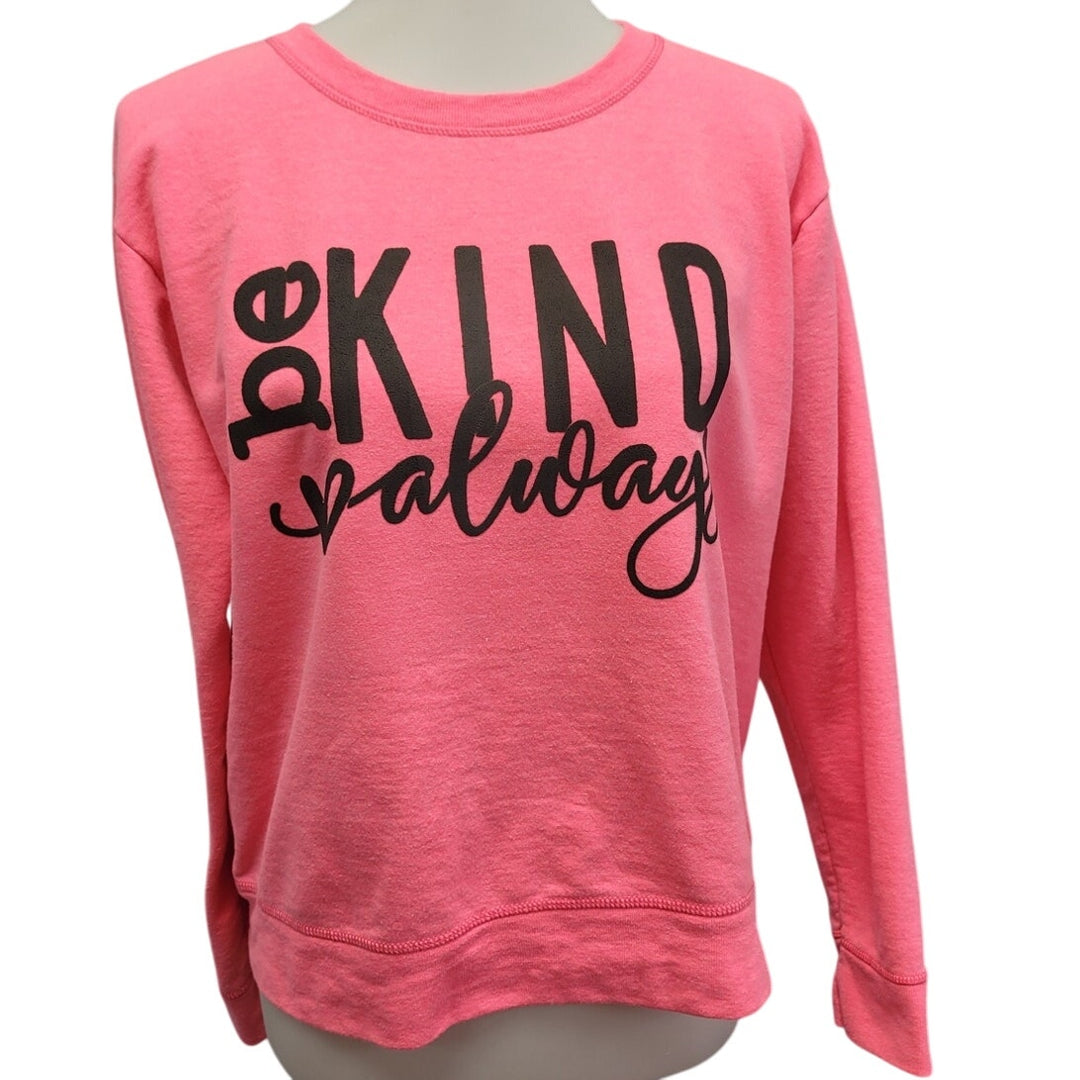 Hanes Upcycled “Always Be Kind” Crewneck Sweatshirt, Women&