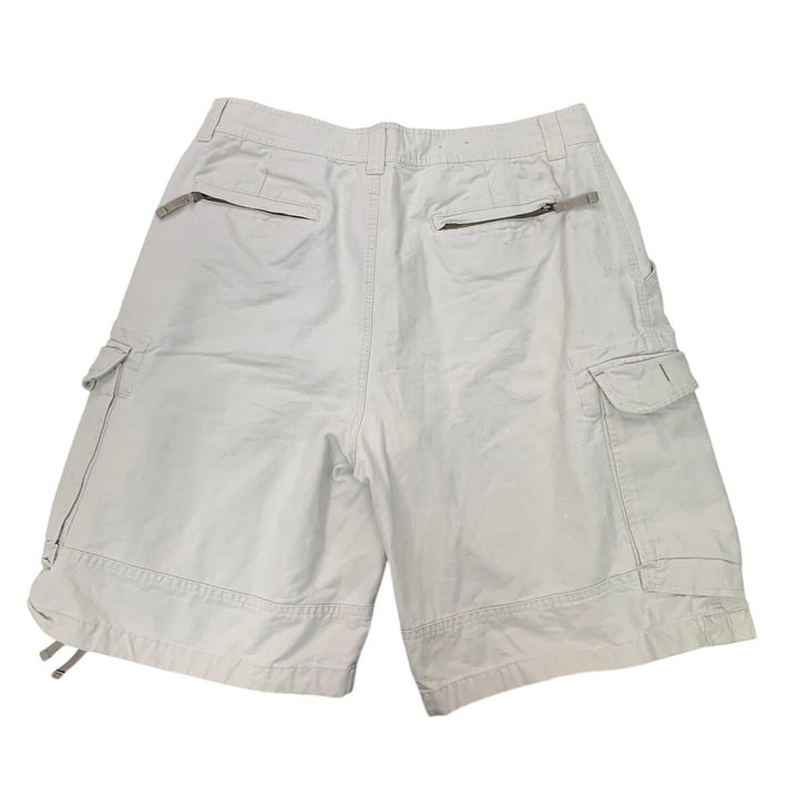 Sonoma Jeans Co Mens Size 38 Cotton Khaki Button Fly Long Cargo Shorts w Pockets