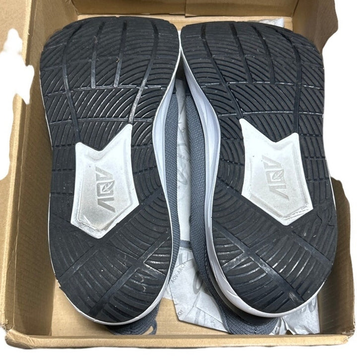 AOV Mens Size 9.5 Gray Mesh Wide Toe Box Arch Support Orthotic Walking Shoes